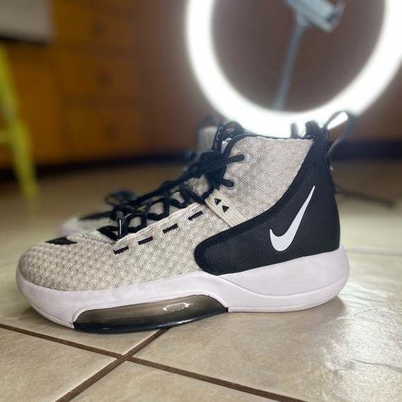 Nike Other - Nike Zoom Rize TB Team Basketball Shoes White Black BQ5468-100 Mens Size 7
